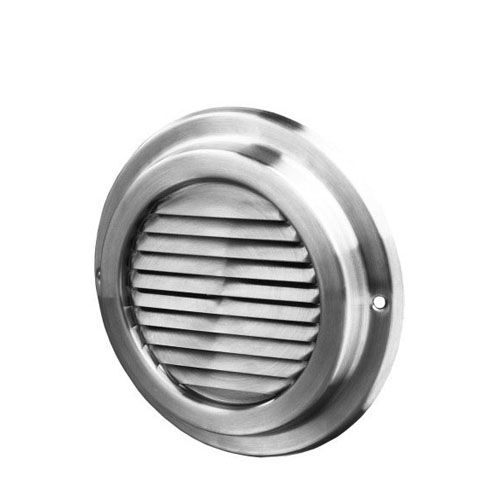 Ventilatierooster rond RVS 100 mm*