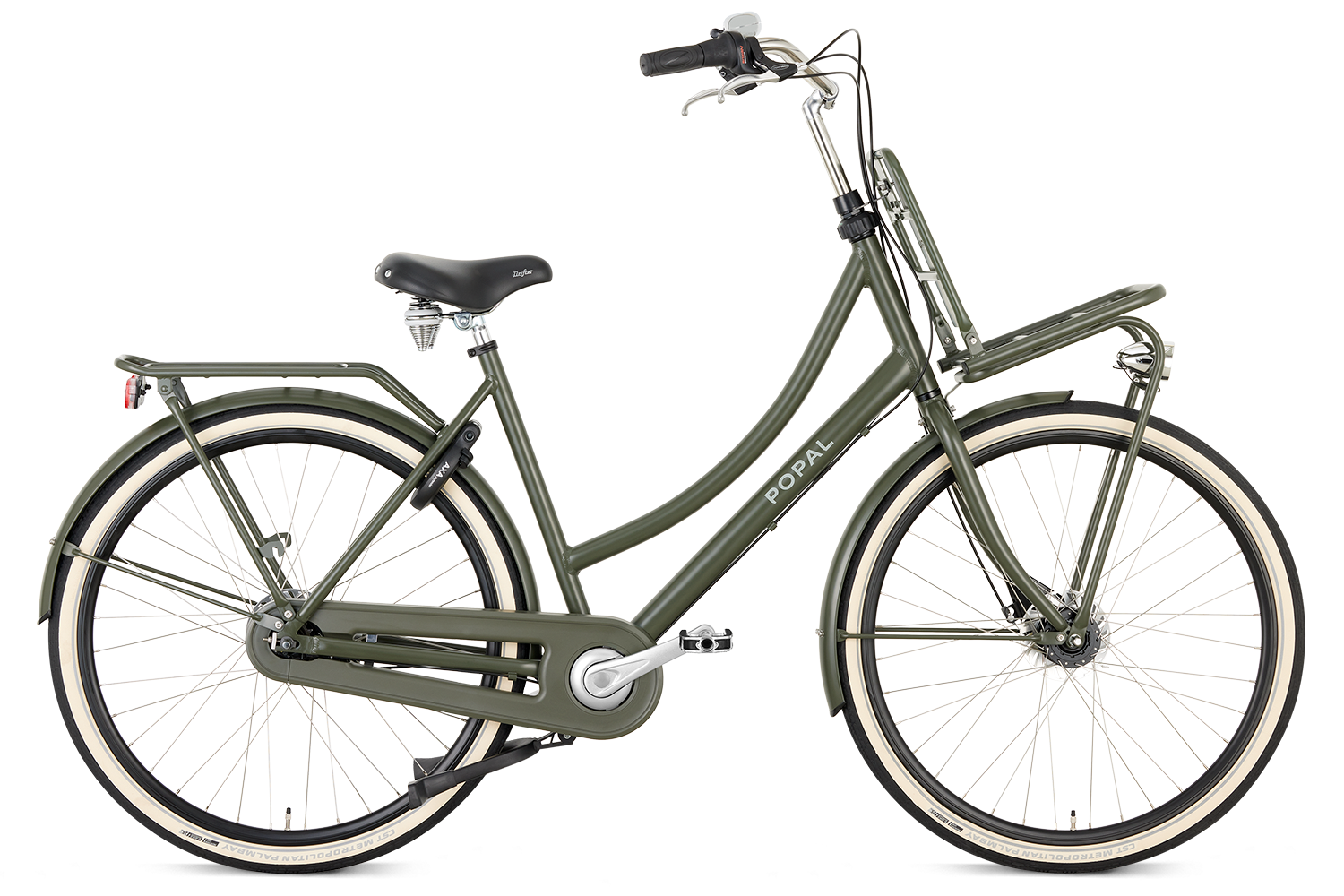 Popal Damesfiets daily dutch prestige n7 rb nd :: army green :: 28 inch / 47 cm aluminium k3