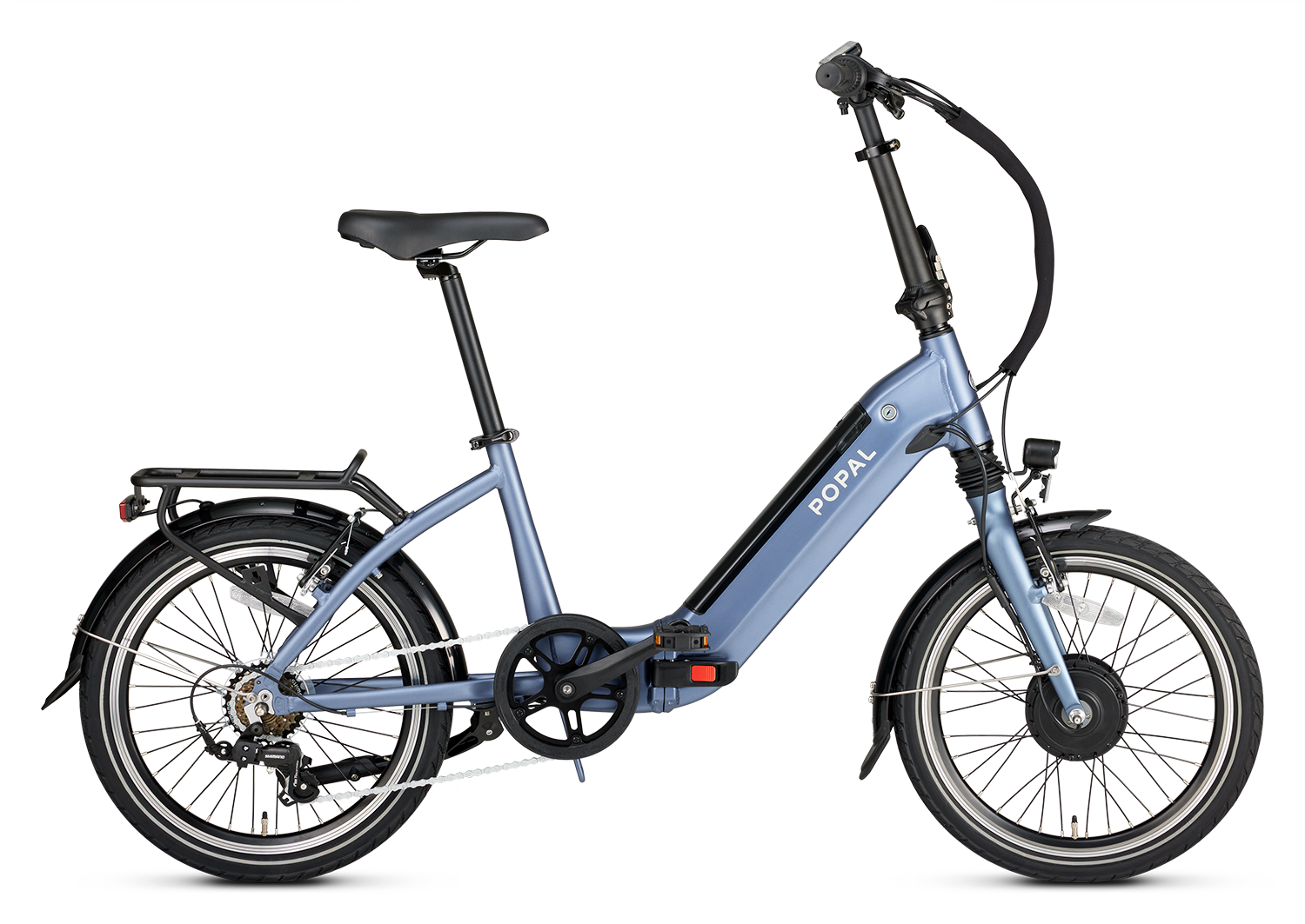 Popal E-bike e-folt tourer zwart aluminium blauw