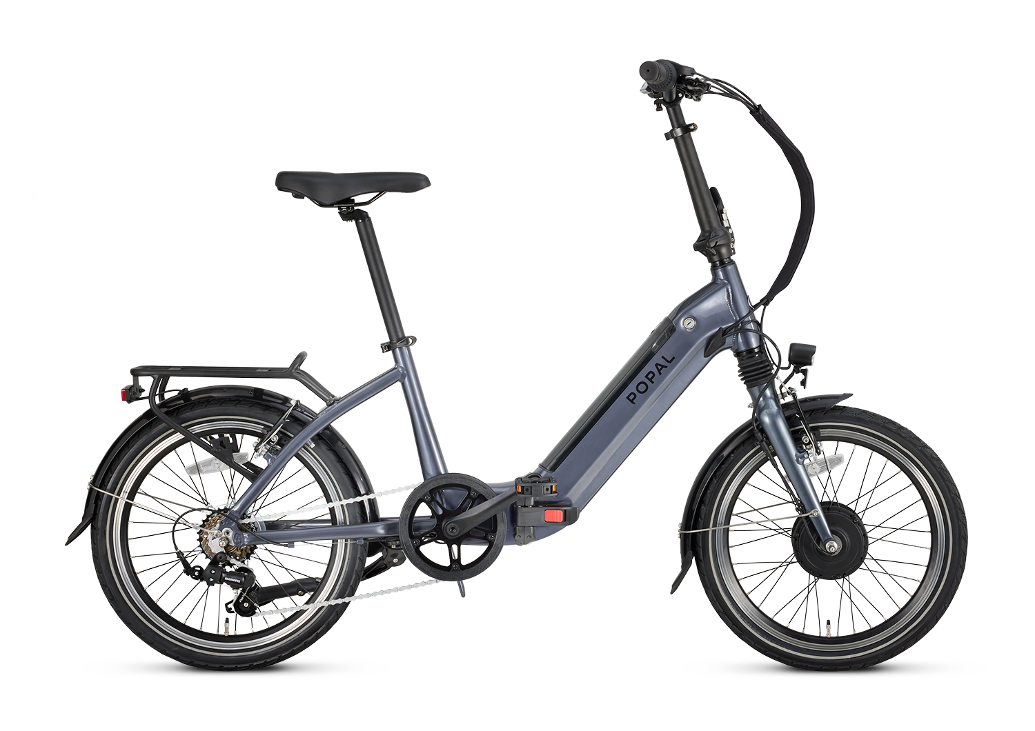Popal E-bike e-folt tourer zwart aluminium grijs