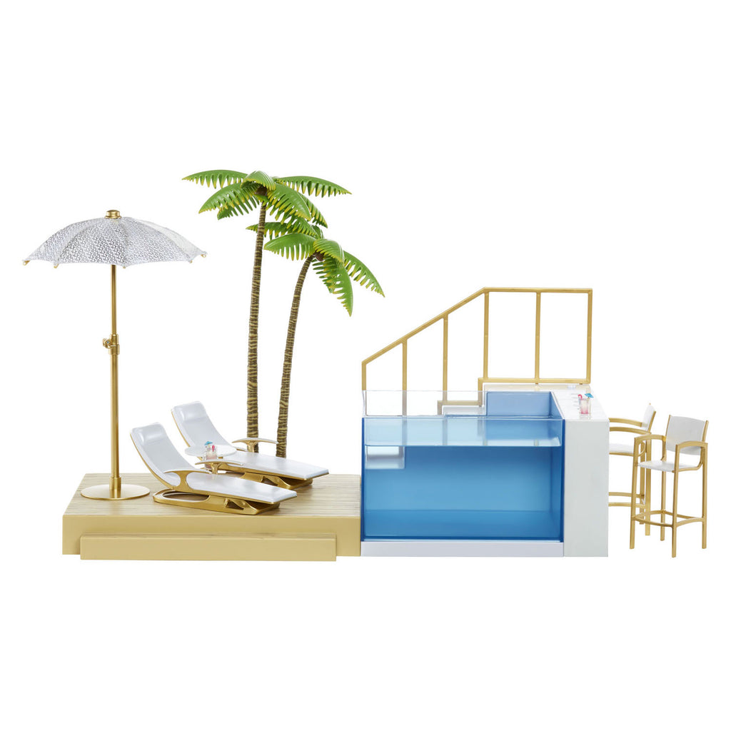 MGA Entertainment Rainbow High Color Change Pool & Beach Club Playset