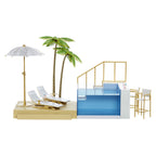 MGA Entertainment Rainbow High Color Change Pool & Beach Club Playset