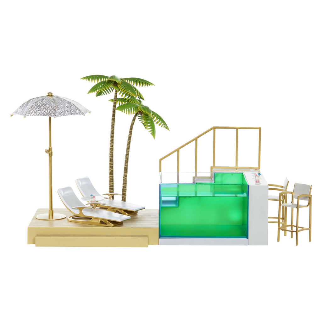 MGA Entertainment Rainbow High Color Change Pool & Beach Club Playset