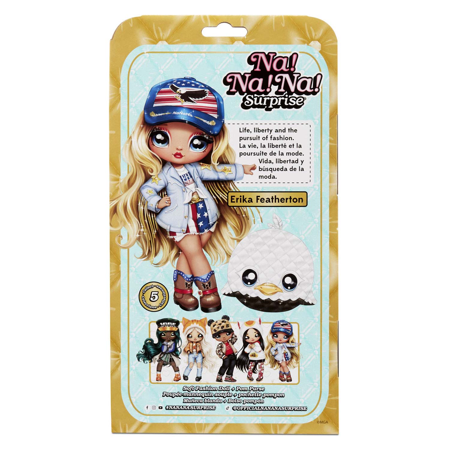 MGA Entertainment Na!Na!Na! Surprise Doll & Purse Erika Featherton