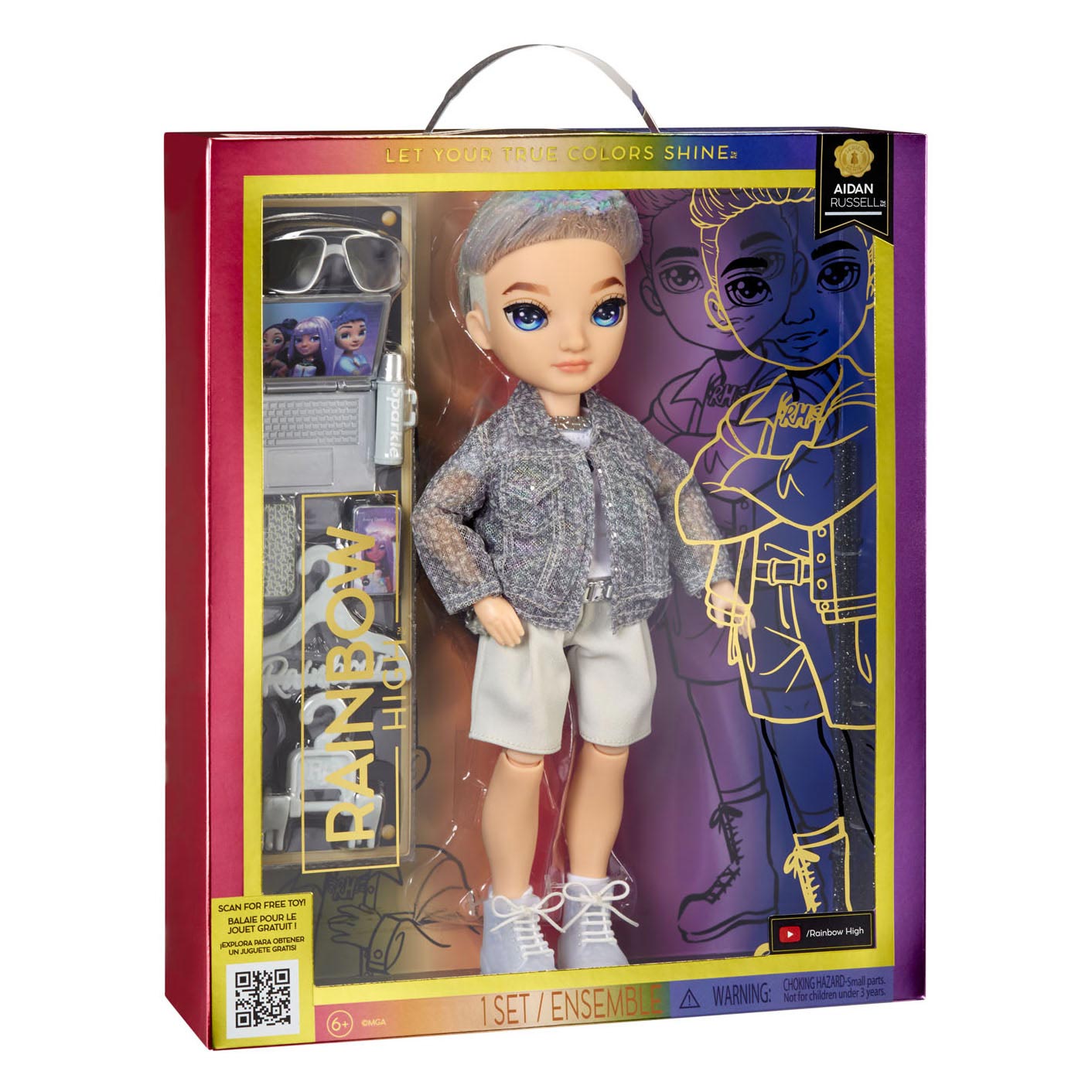 MGA Entertainment Rainbow High S23 Fashion DollAidan Russel