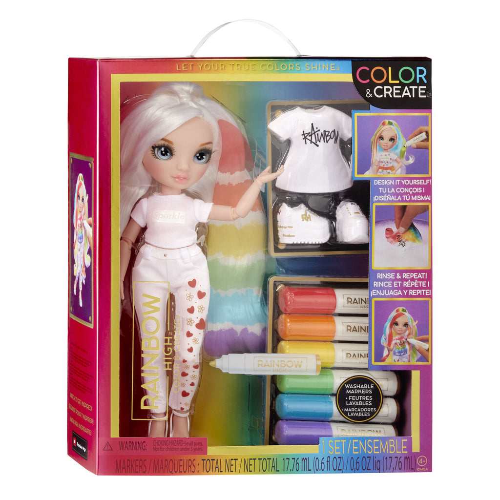 Rainbow high Rainbow High Color & Create Fashion Modepop Blauw