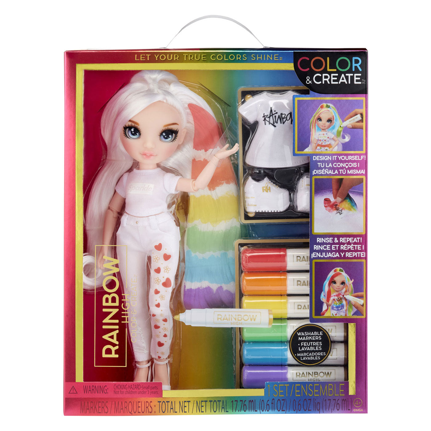 Rainbow high Rainbow High Color & Create Fashion Modepop Blauw
