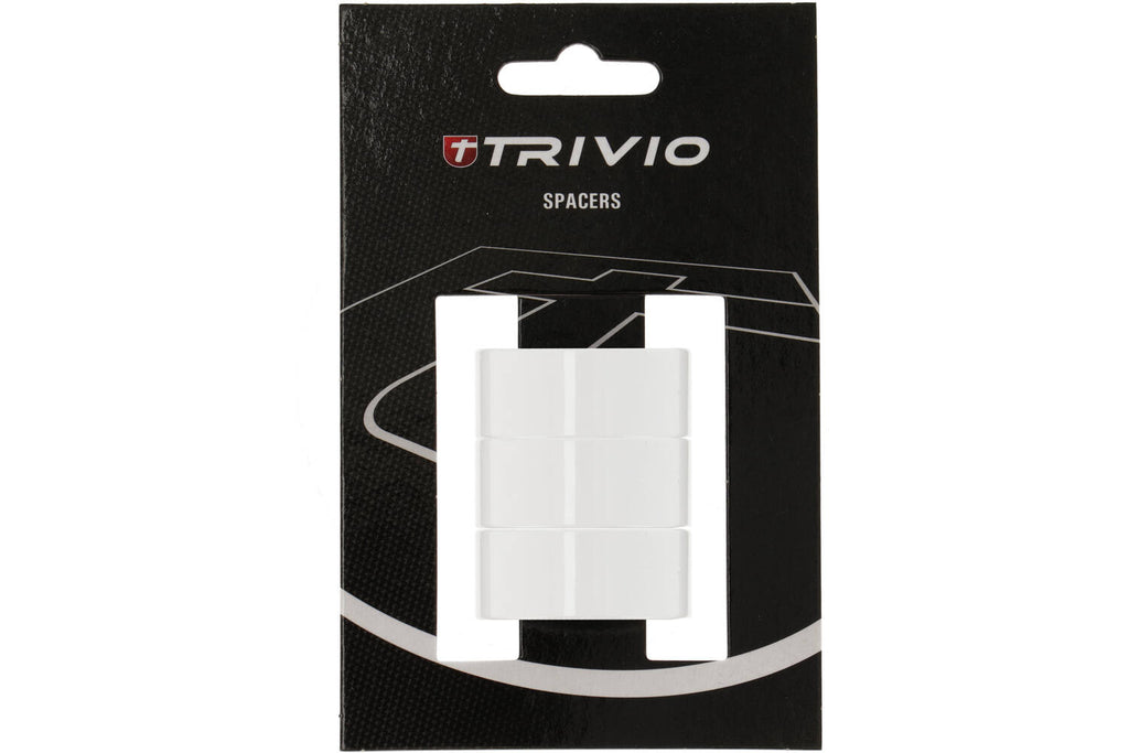 Trivio - spacer 15mm 1 1/8" aluminium wit 3 stuks