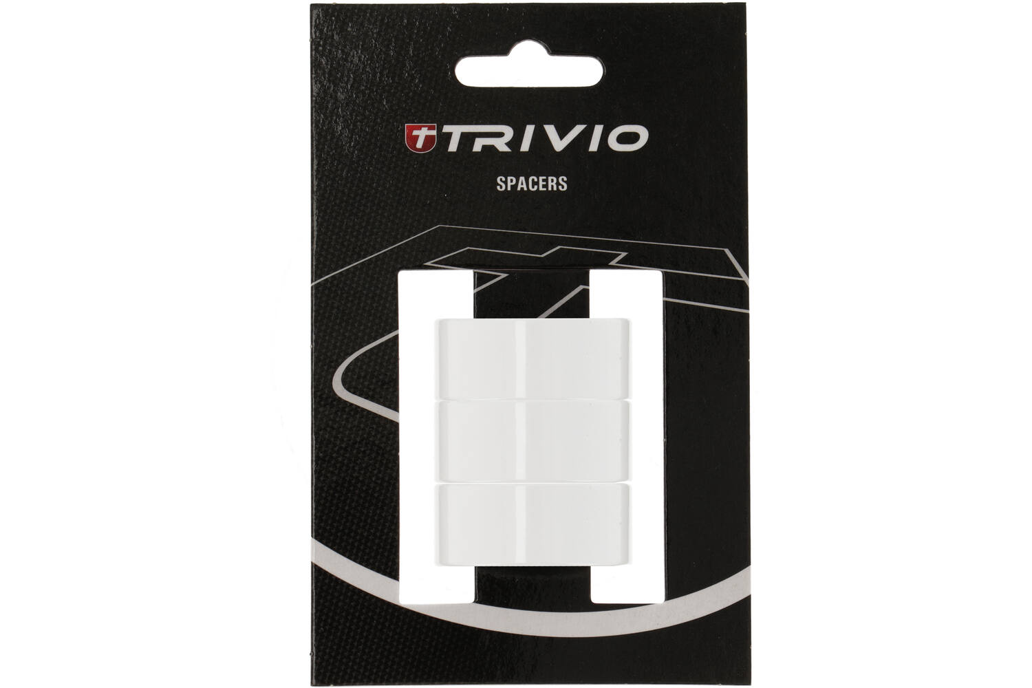 Trivio - spacer 15mm 1 1/8" aluminium wit 3 stuks