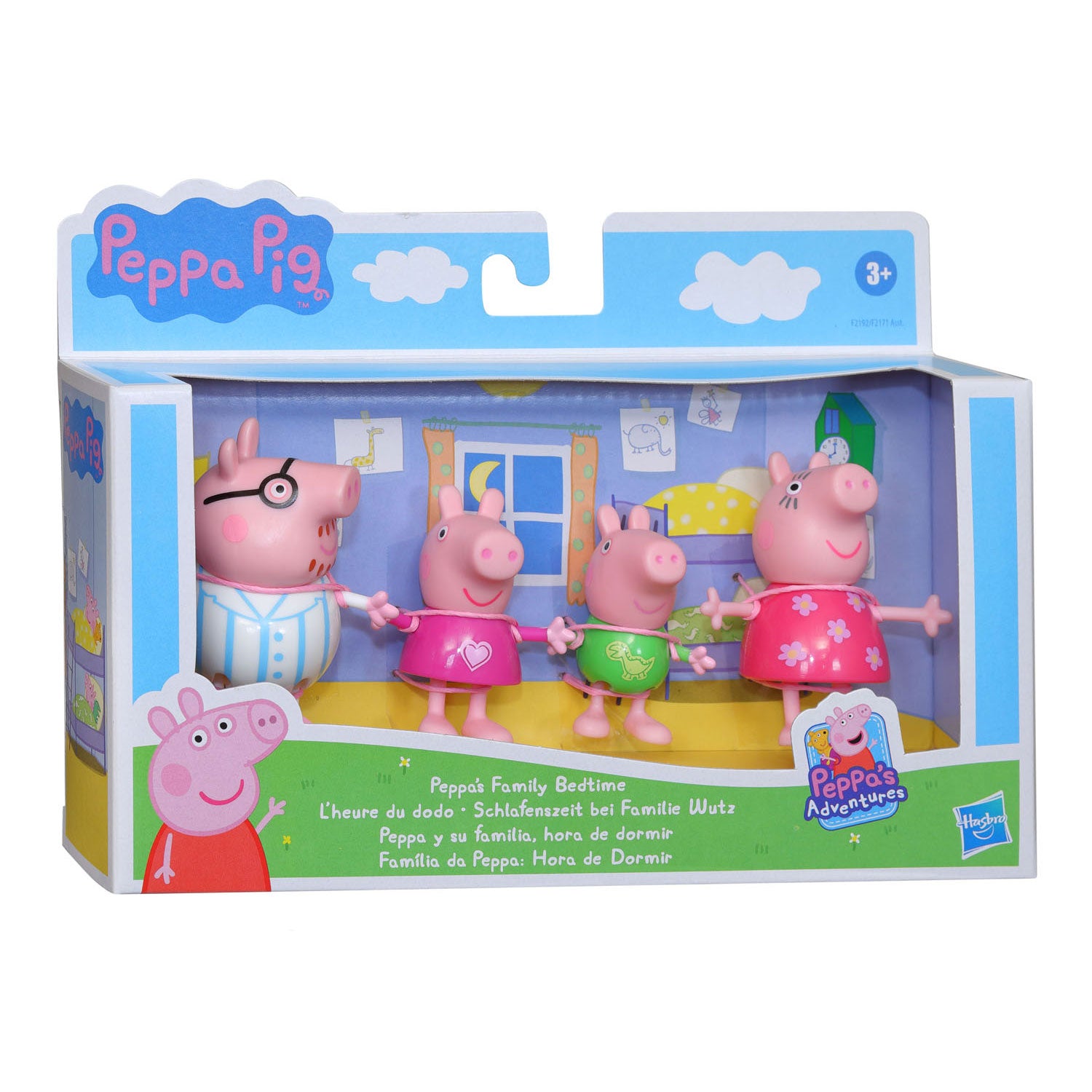 Hasbro peppa's familie in pyjama