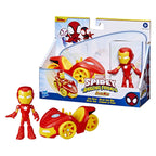 Hasbro Spidey & Amazing Friends Voertuig en Figuur Iron Man