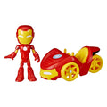 Hasbro Spidey & Amazing Friends Voertuig en Figuur Iron Man