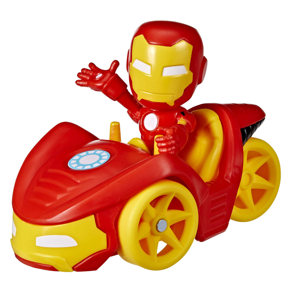 Hasbro Spidey & Amazing Friends Voertuig en Figuur Iron Man