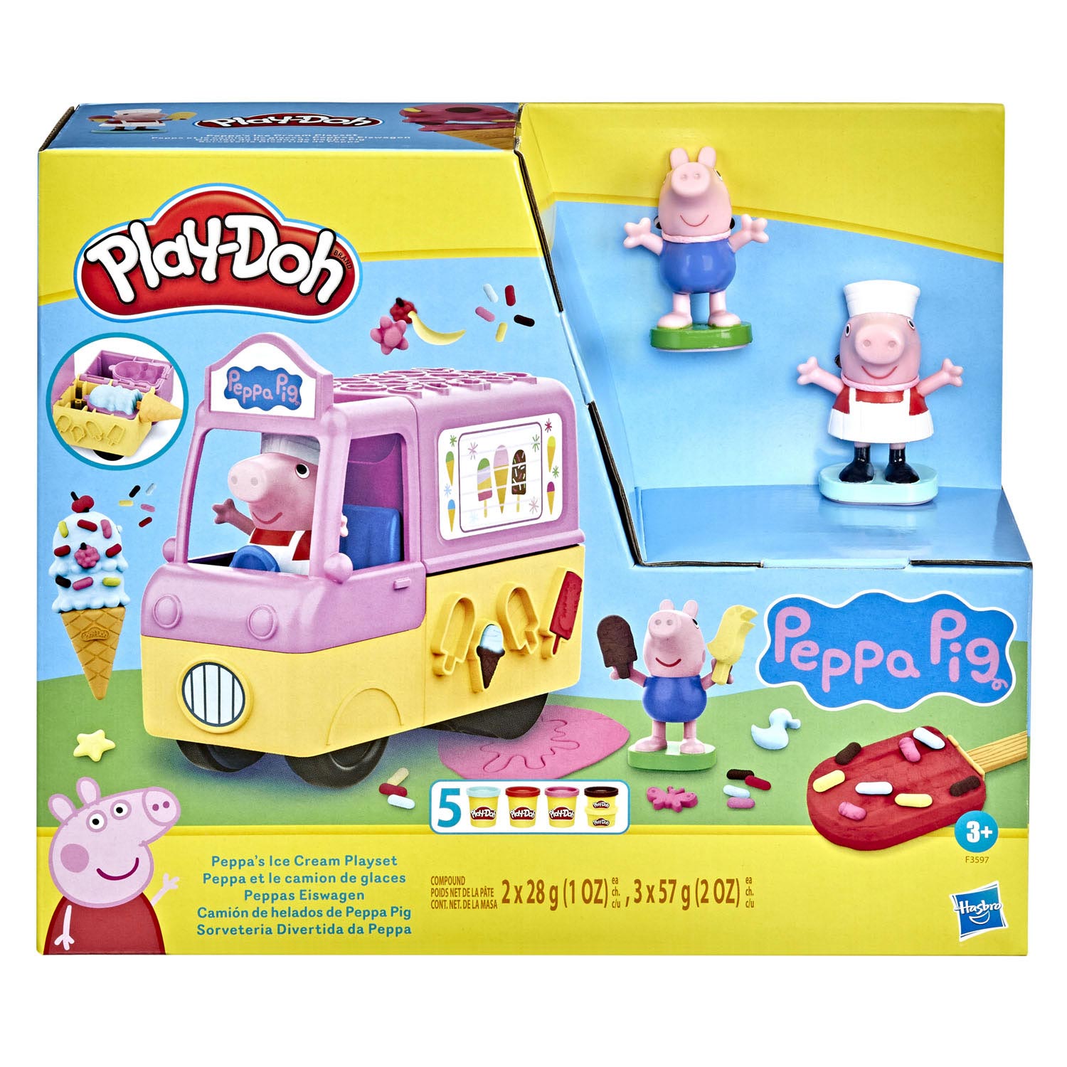 play-doh peppas ijsjes - klei speelset