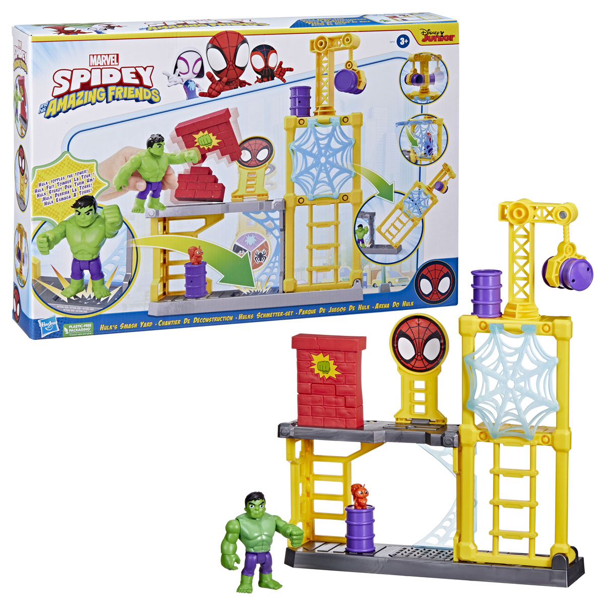 Hasbro Spidey and His Amazing Friends Hulk's Smash Yard Speelset