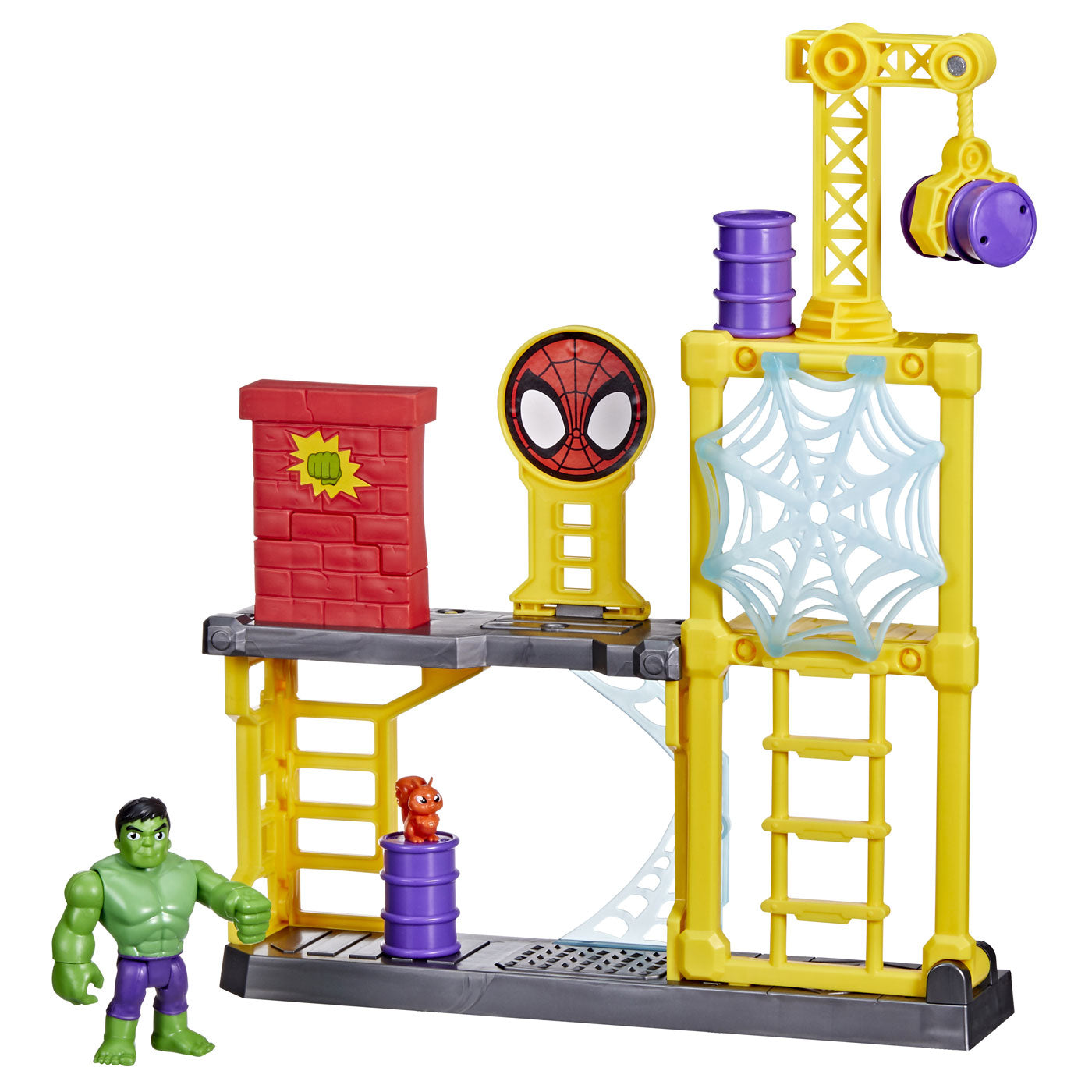 Hasbro Spidey and His Amazing Friends Hulk's Smash Yard Speelset