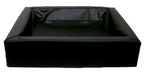 Bia bed kunstleer hoes hondenmand zwart