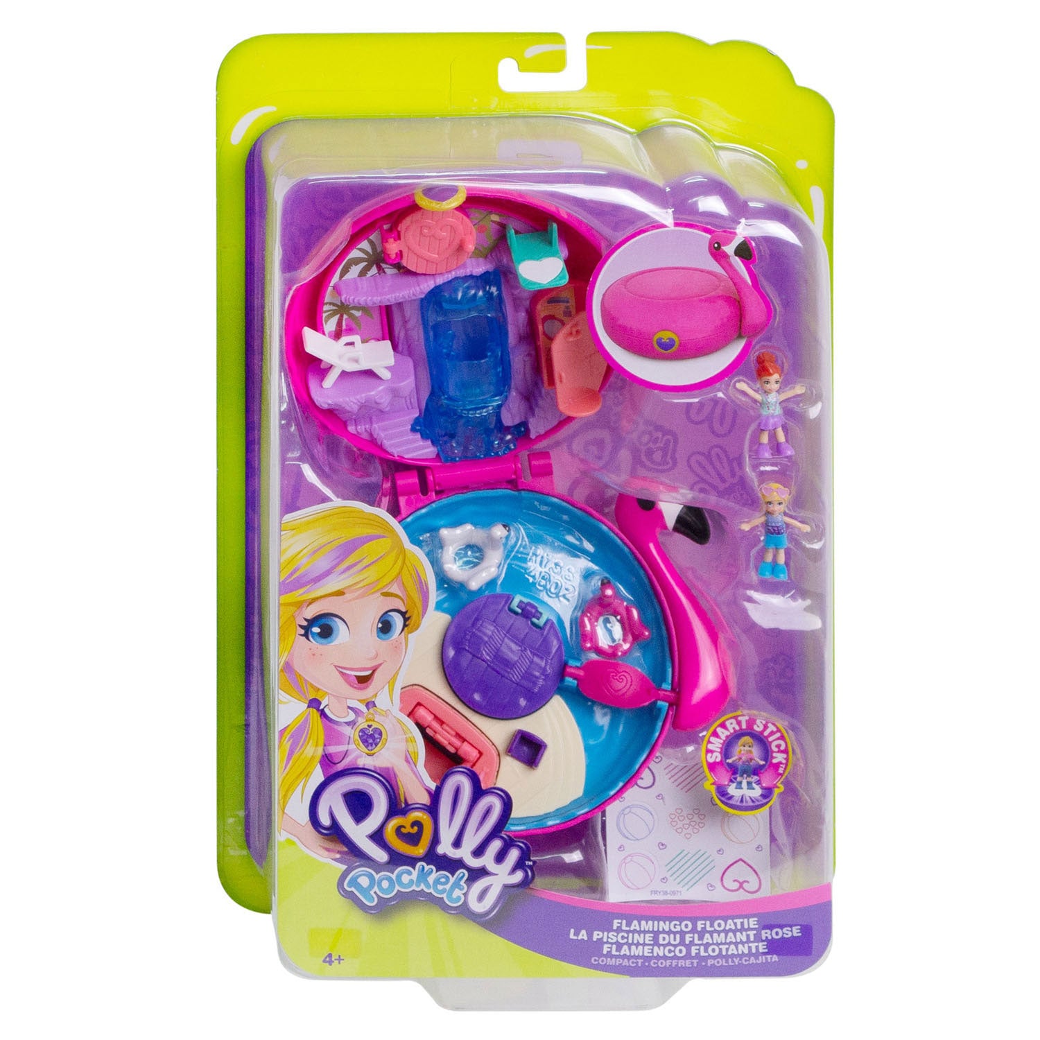 Mattel Polly Pocket Pocket World Opblaasbare Flamingo