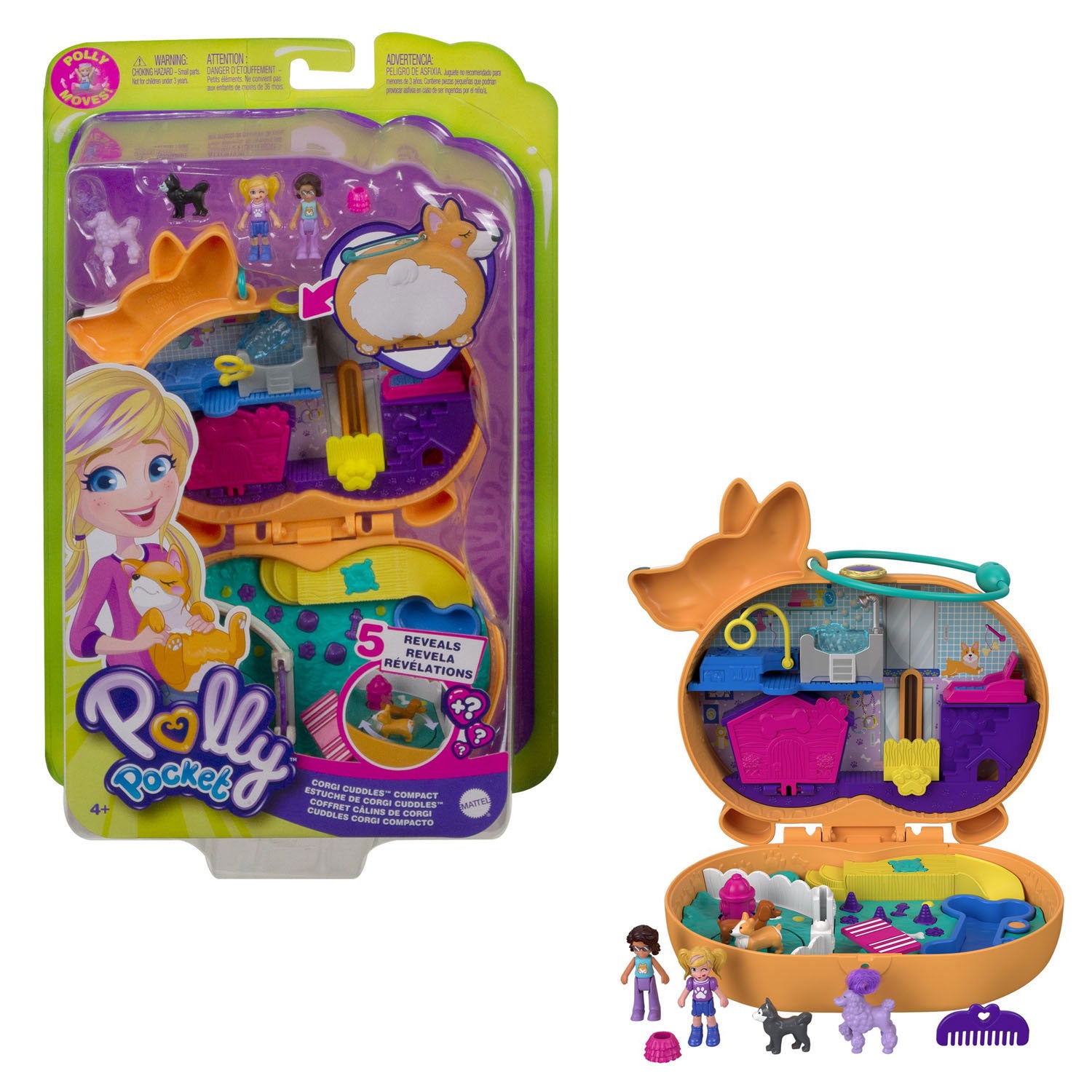 Mattel Polly Pocket Pocket World Corgi hotel