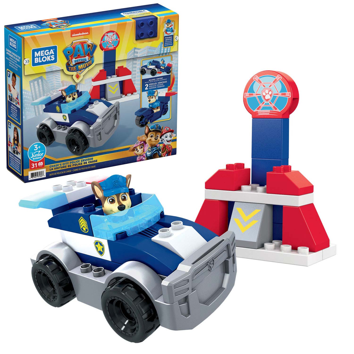 Mattel PAW Patrol: The Movie Chase’s City Police Cruise