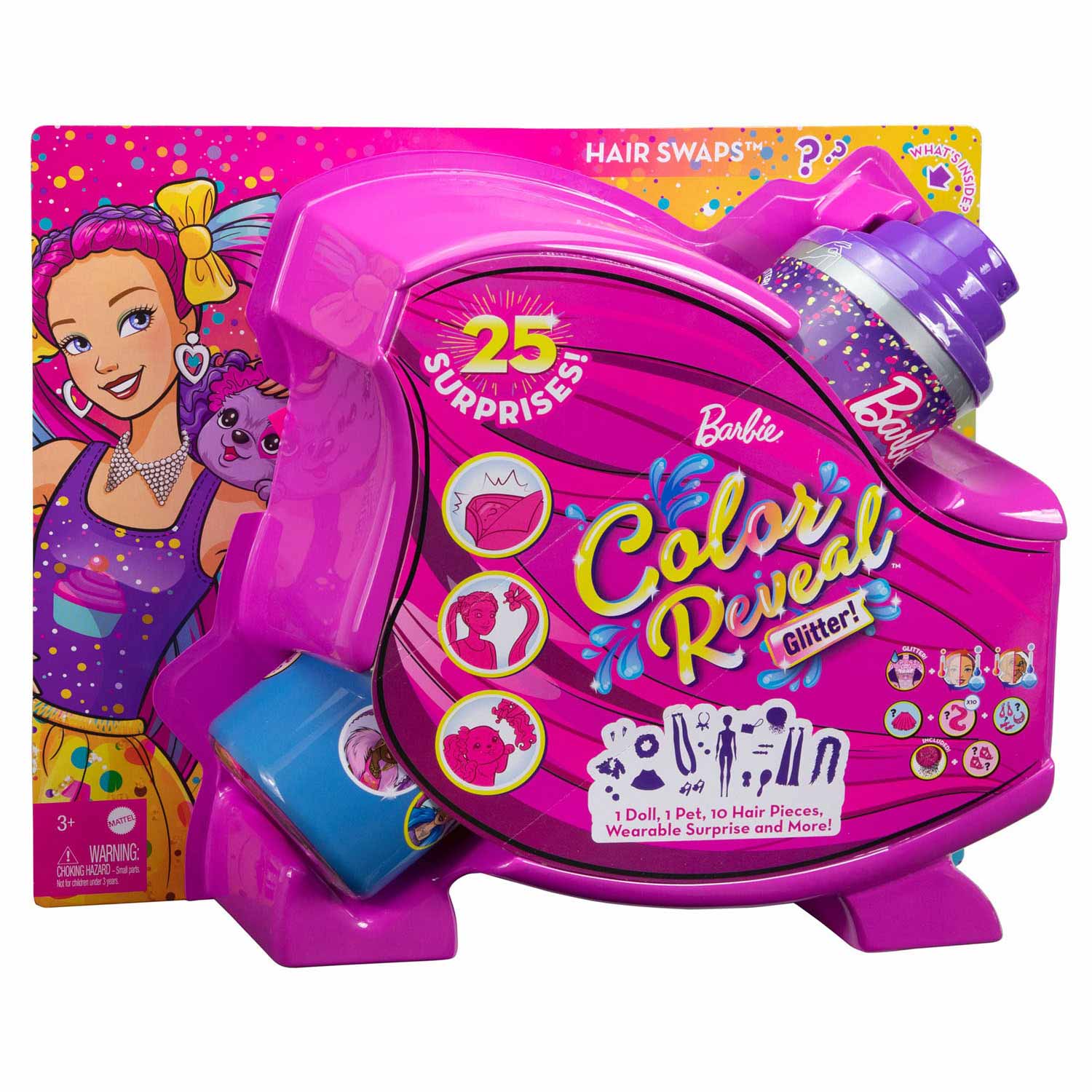 Mattel Color Reveal Ultimate Reveal Hair Feature 1