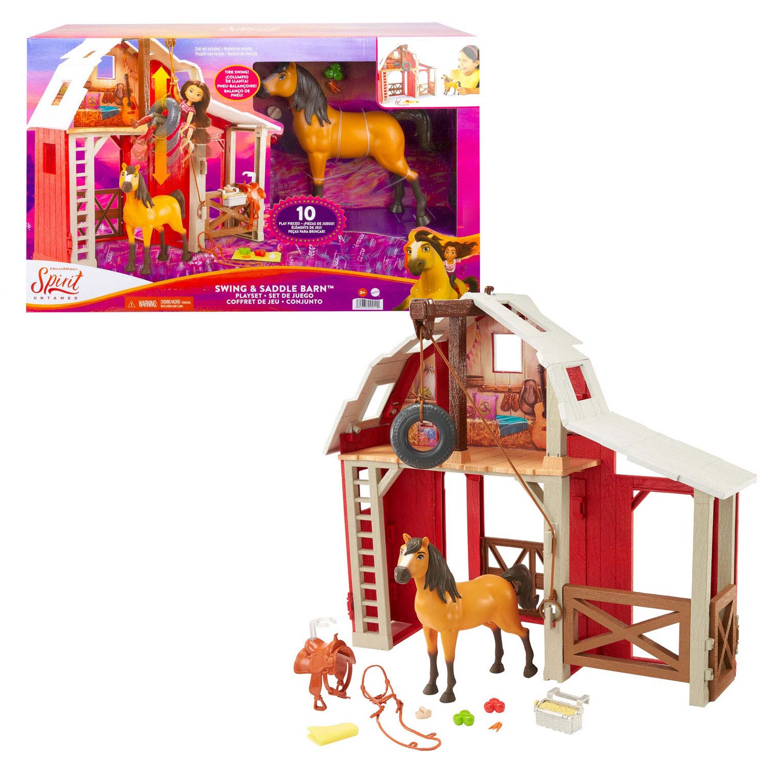 Mattel Spirit Ongetemd Schuur Speelset