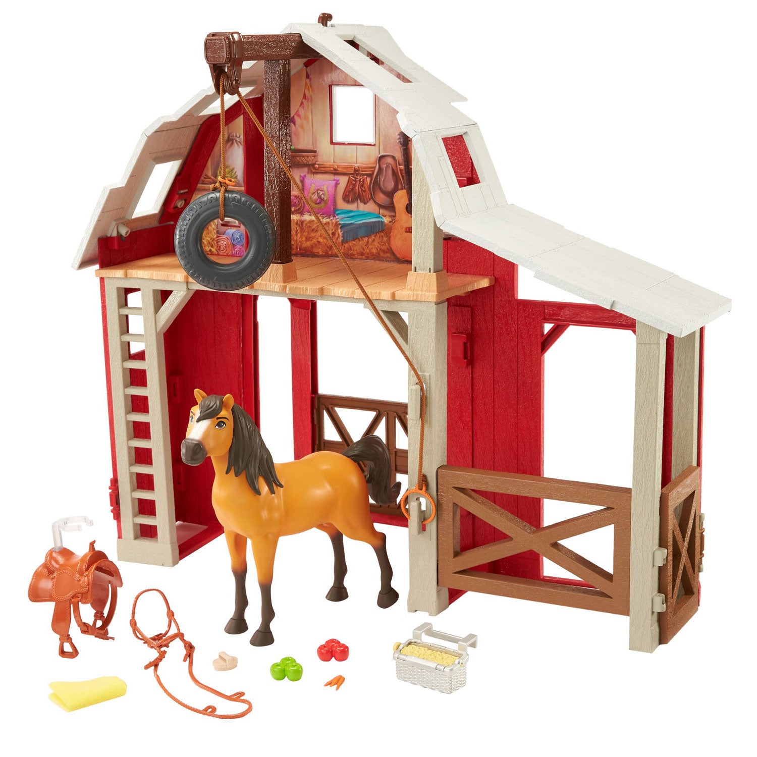 Mattel Spirit Ongetemd Schuur Speelset
