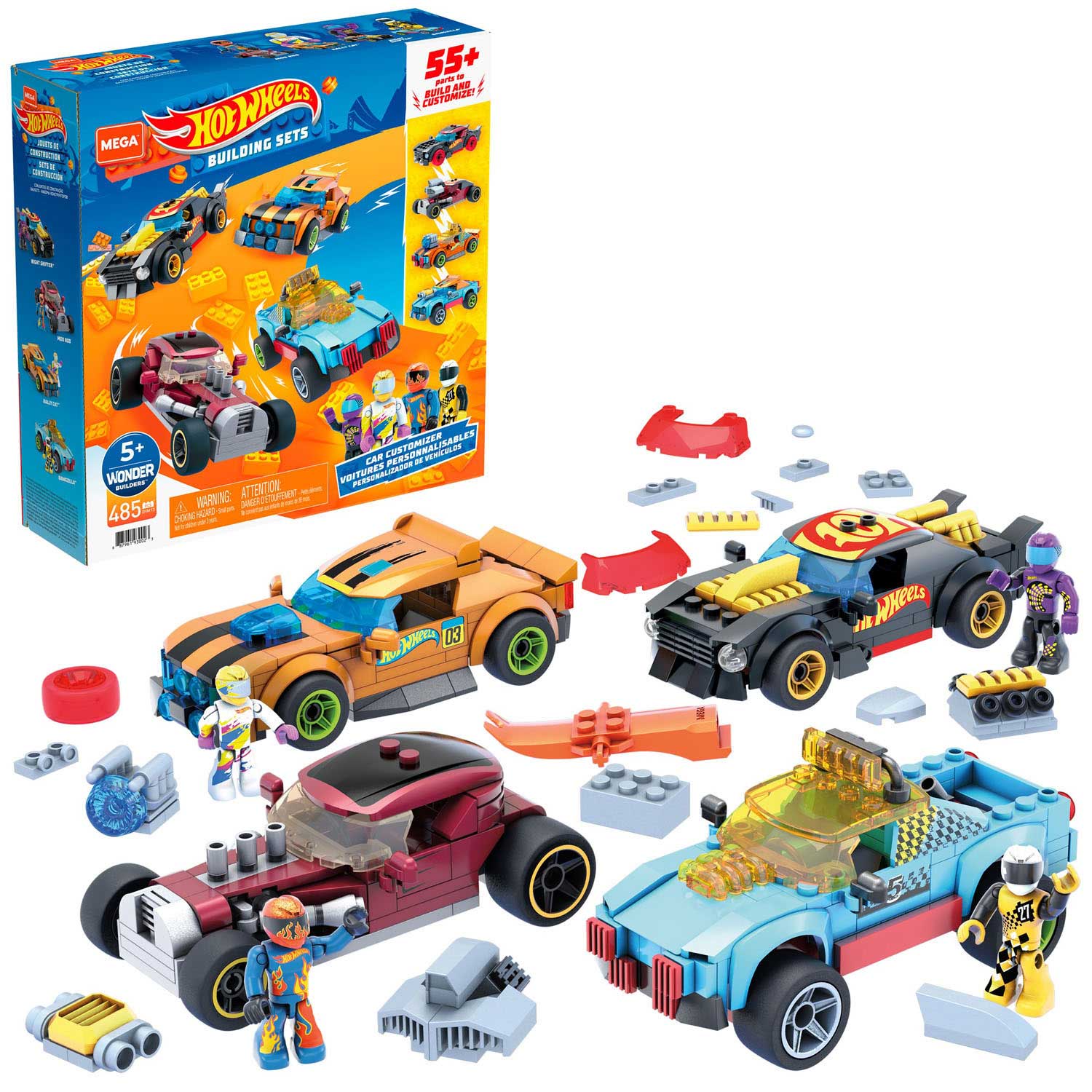 Hot Wheels Mega Building Sets Ultimate Customizer, 485dlg.