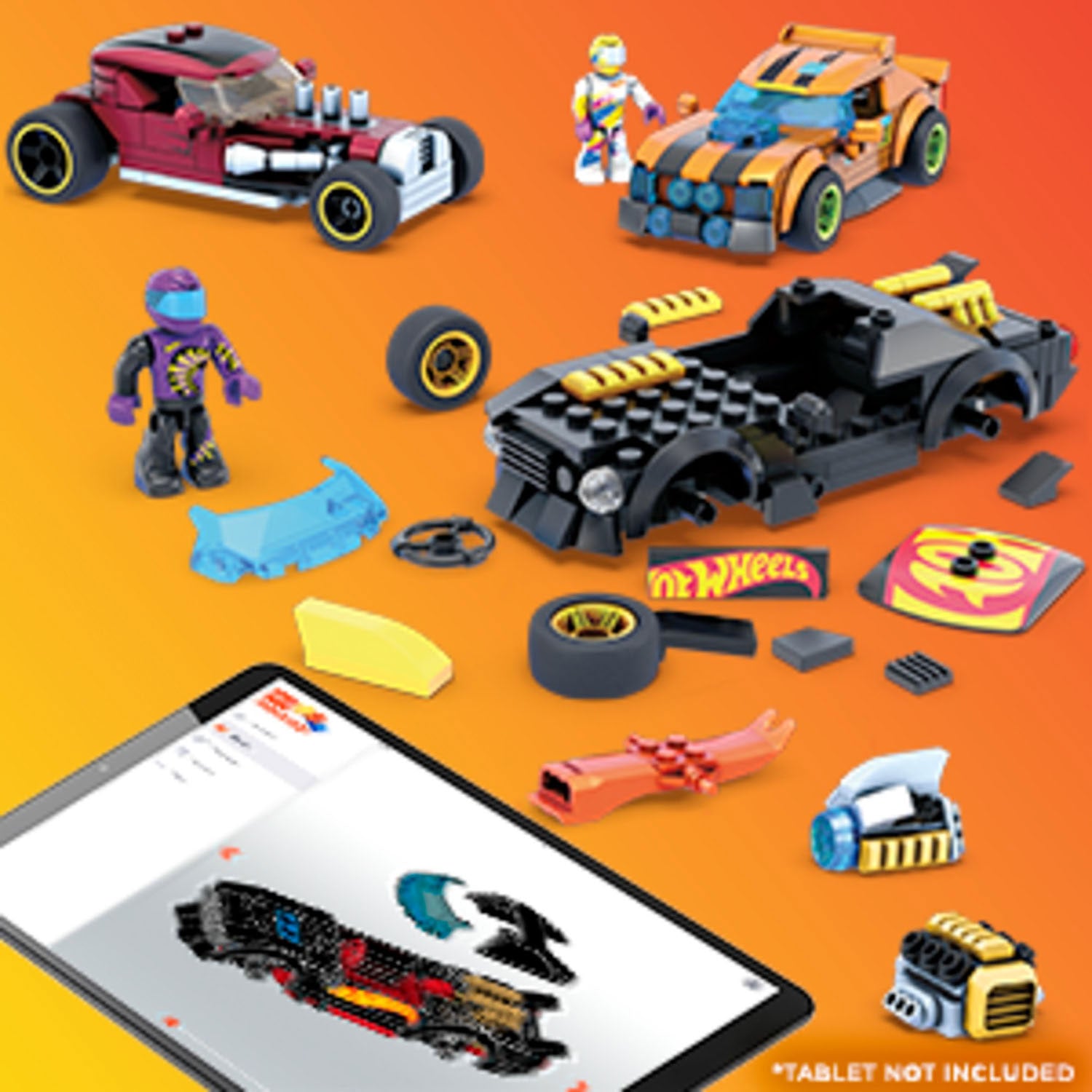 Hot Wheels Mega Building Sets Ultimate Customizer, 485dlg.