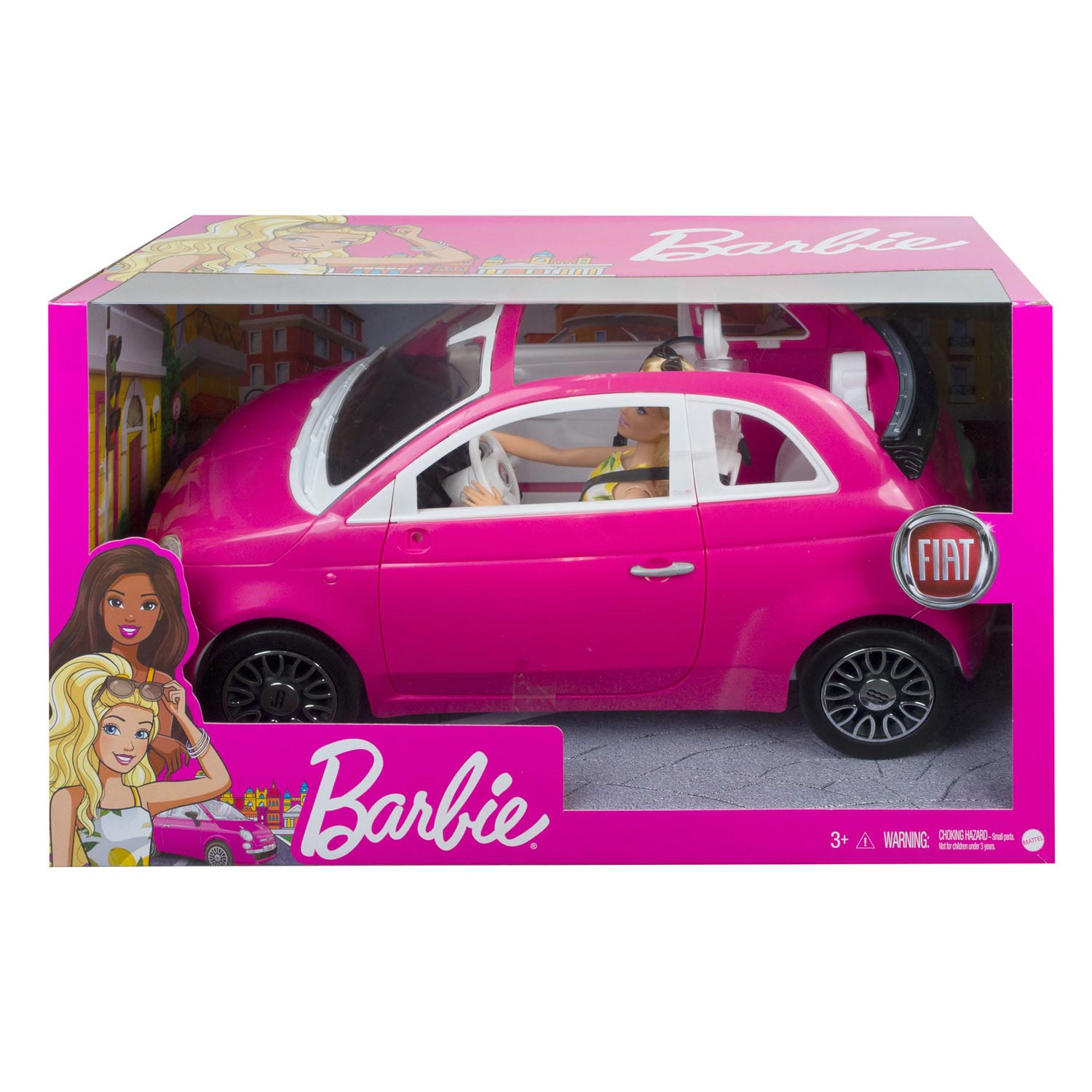 Mattel Fiat 500 Pop en Voertuig