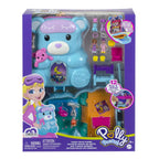Mattel Polly Pocket Compact Slaapfeestje Teddybeer Speelset