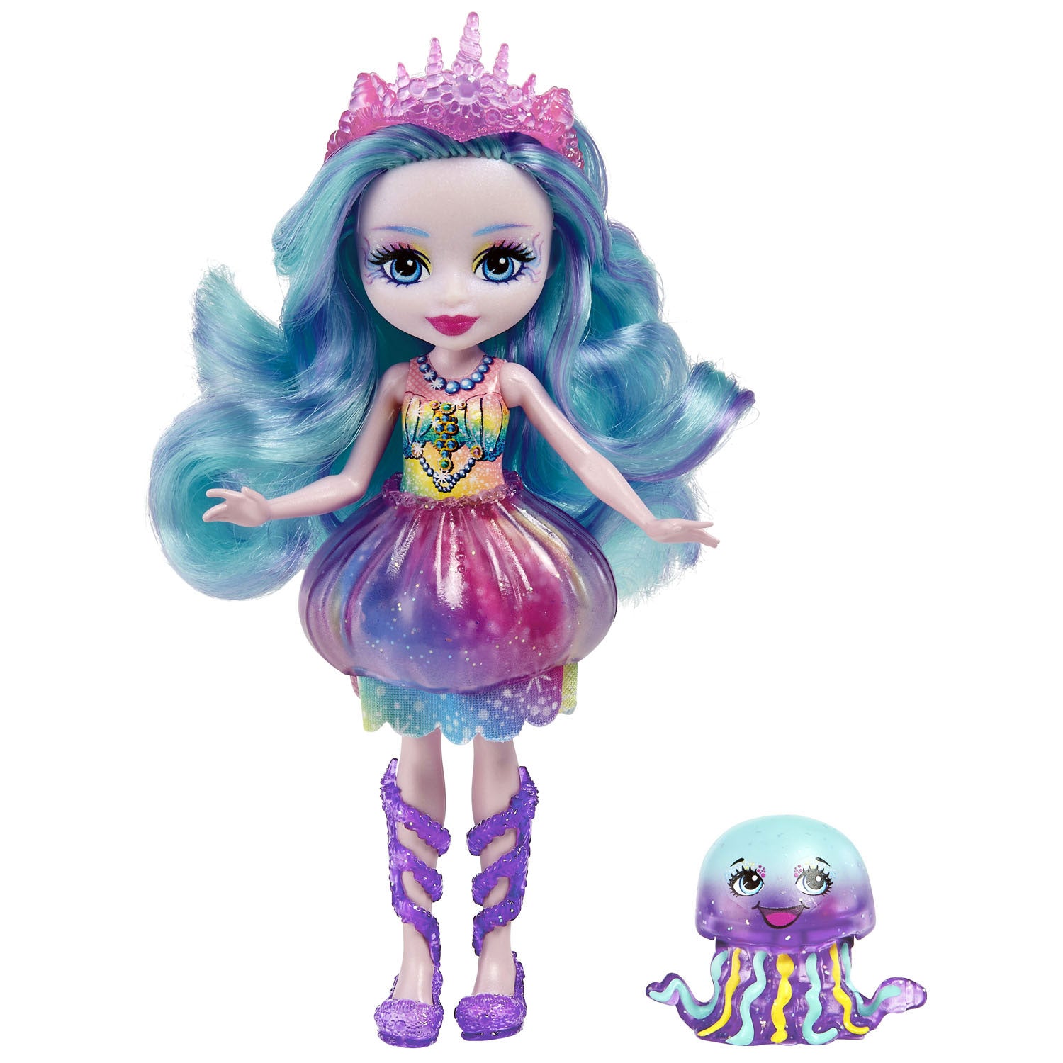 Mattel - - - Royal Enchantimals Pop Ocean Kingdom Jellyfish Stingley