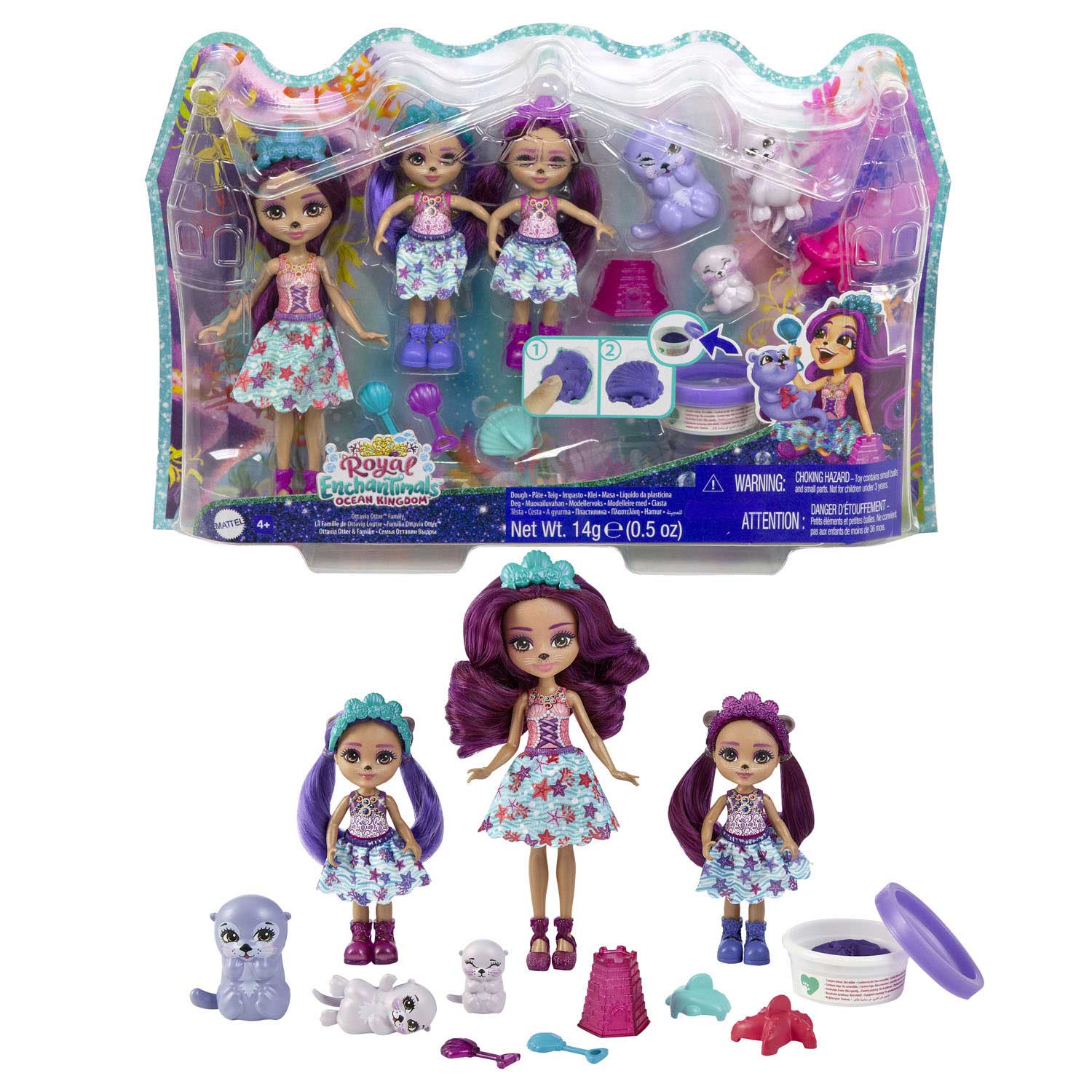 Mattel 16 delig Enchantimals Family Otter