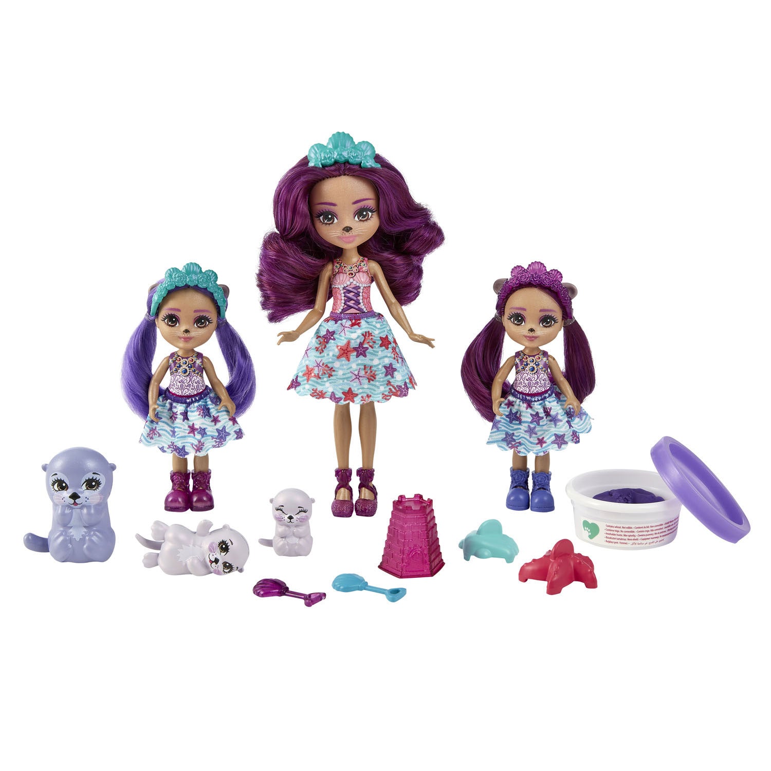 Mattel 16 delig Enchantimals Family Otter