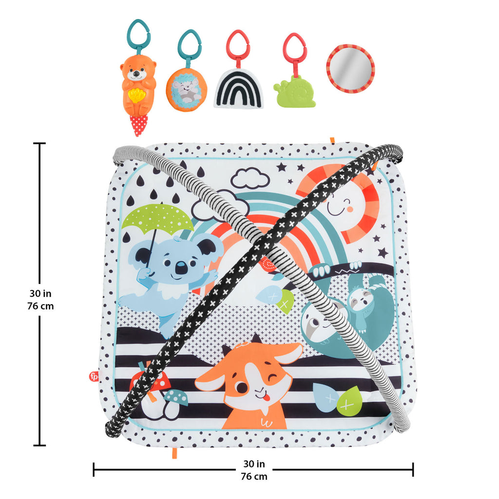 Fisher Price Fisher-Price 3-In-1 Music, Glow and Grow Baby Gym