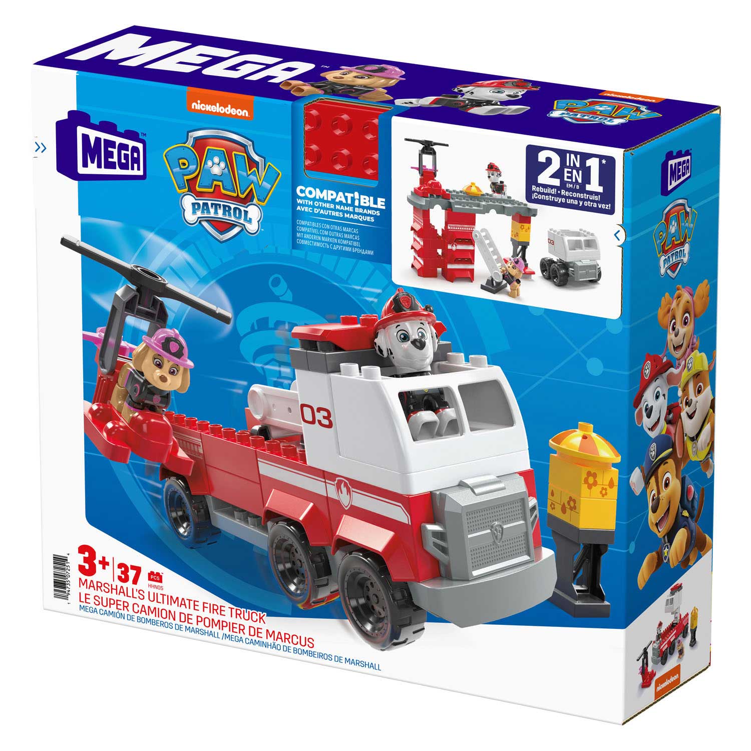 Mega Bloks Junior Builders Marshall Fire Truck