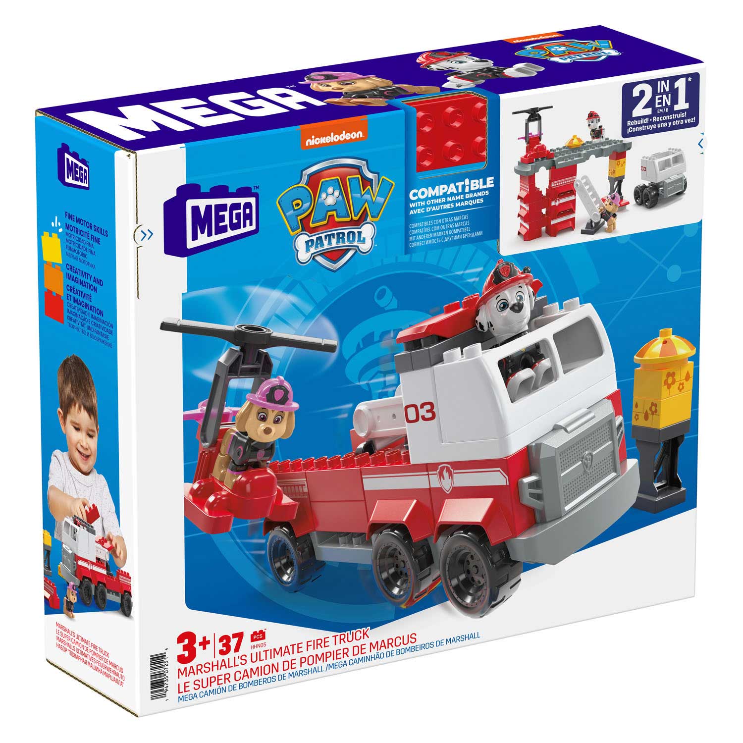 Mega Bloks Junior Builders Marshall Fire Truck