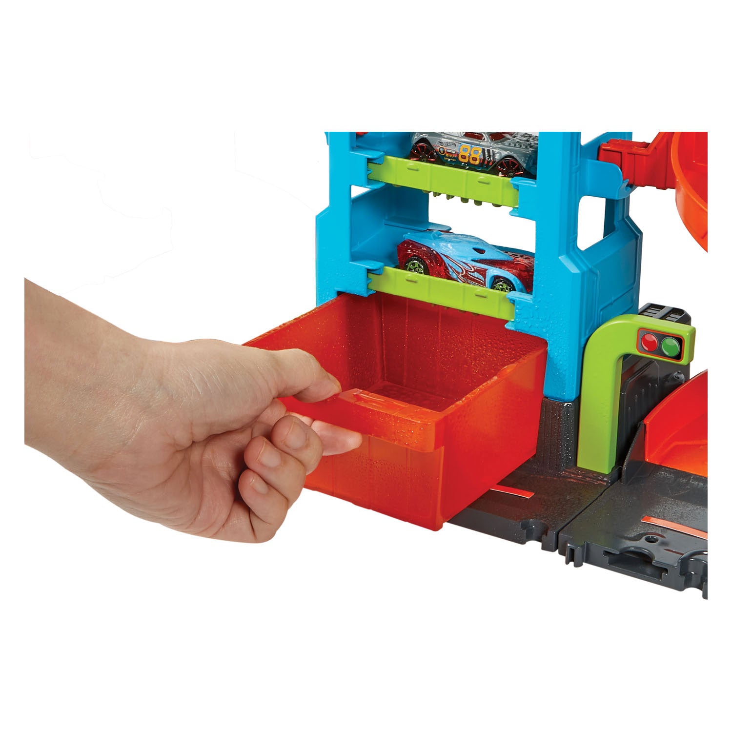 Hot wheels city mega autowasserette - speelgoedvoertuig