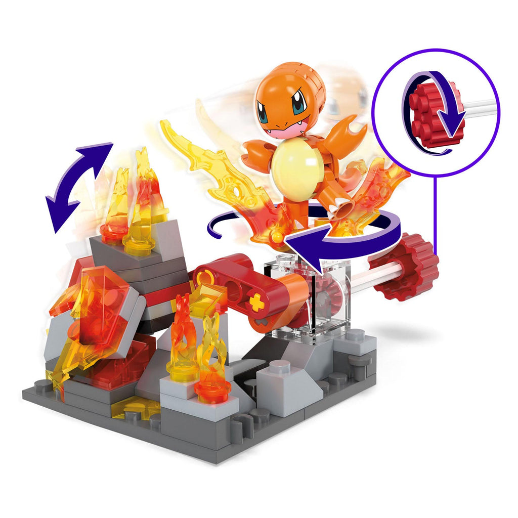 Mattel Mega Construx Bouwset Charmanders Fire-type Spin