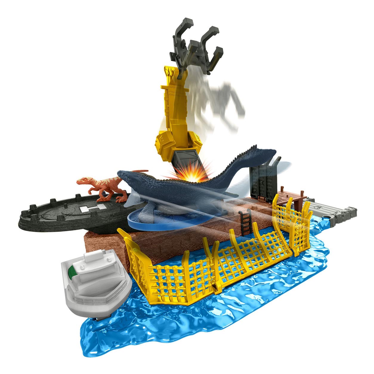 Mattel Jurassic World Minis Playset Mosasaurus Mayhem Speelset