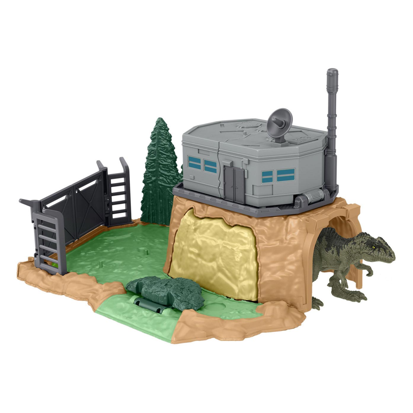 Mattel - 16 delig Jurassic World Minis set Giant Dino Rampage Speelset