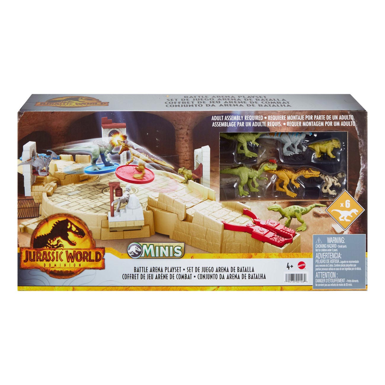 Mattel Jurassic World Gevechtsarena Mini Speelset
