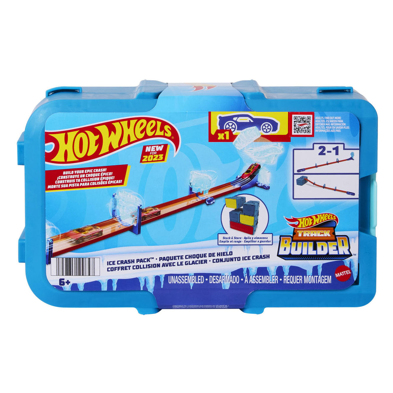 Mattel hot wheels track builder ijzige crashset