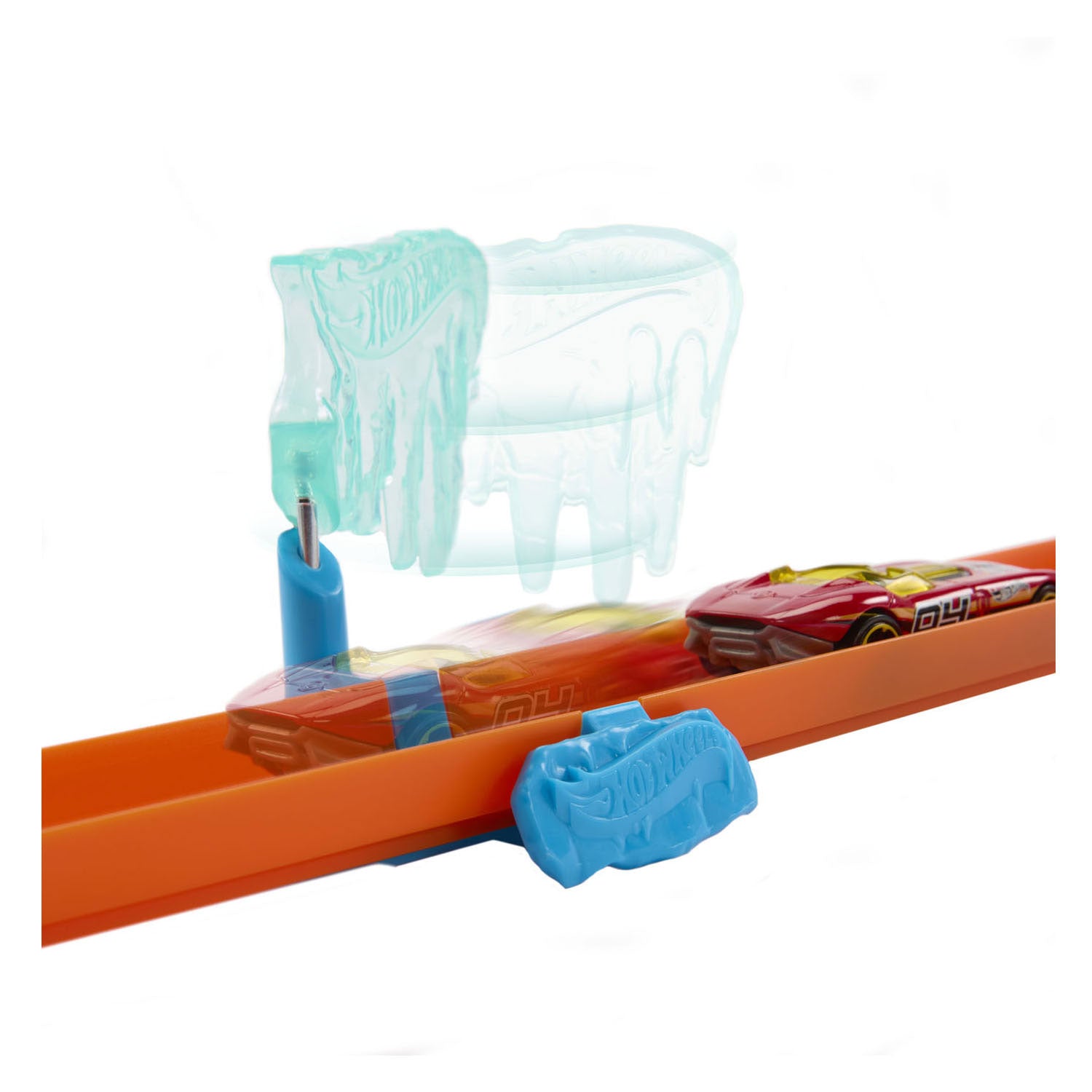 Mattel hot wheels track builder ijzige crashset