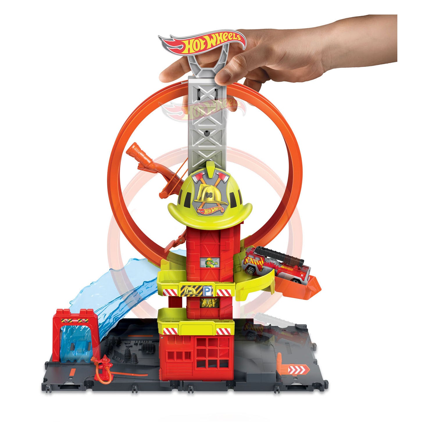 Hot Wheels City Mega Looping Brandweerkazerne