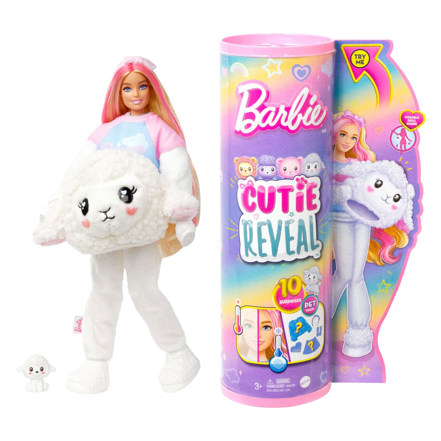 Mattel Cutie Reveal Pop Cozy Cute Tees Series Lamb