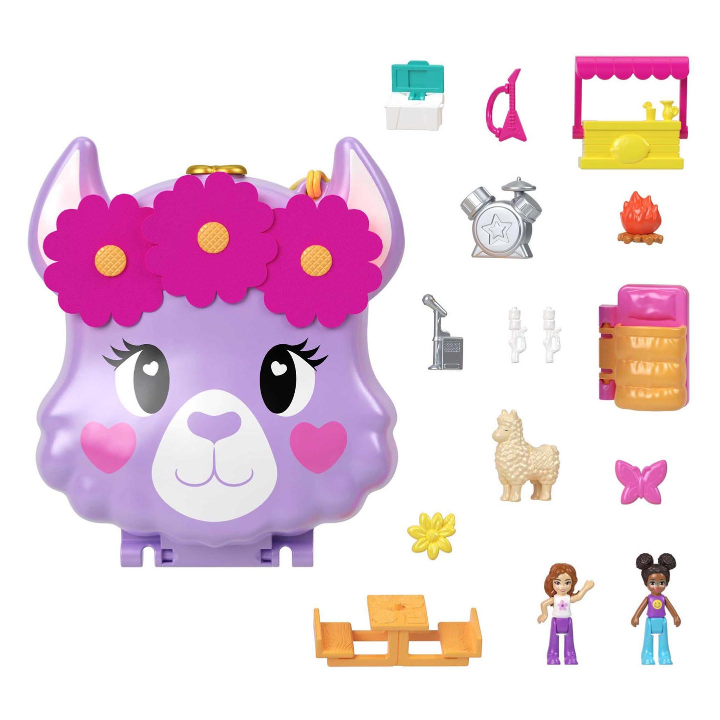 Mattel Polly Pocket Llama Kamp Avontuur Speelset