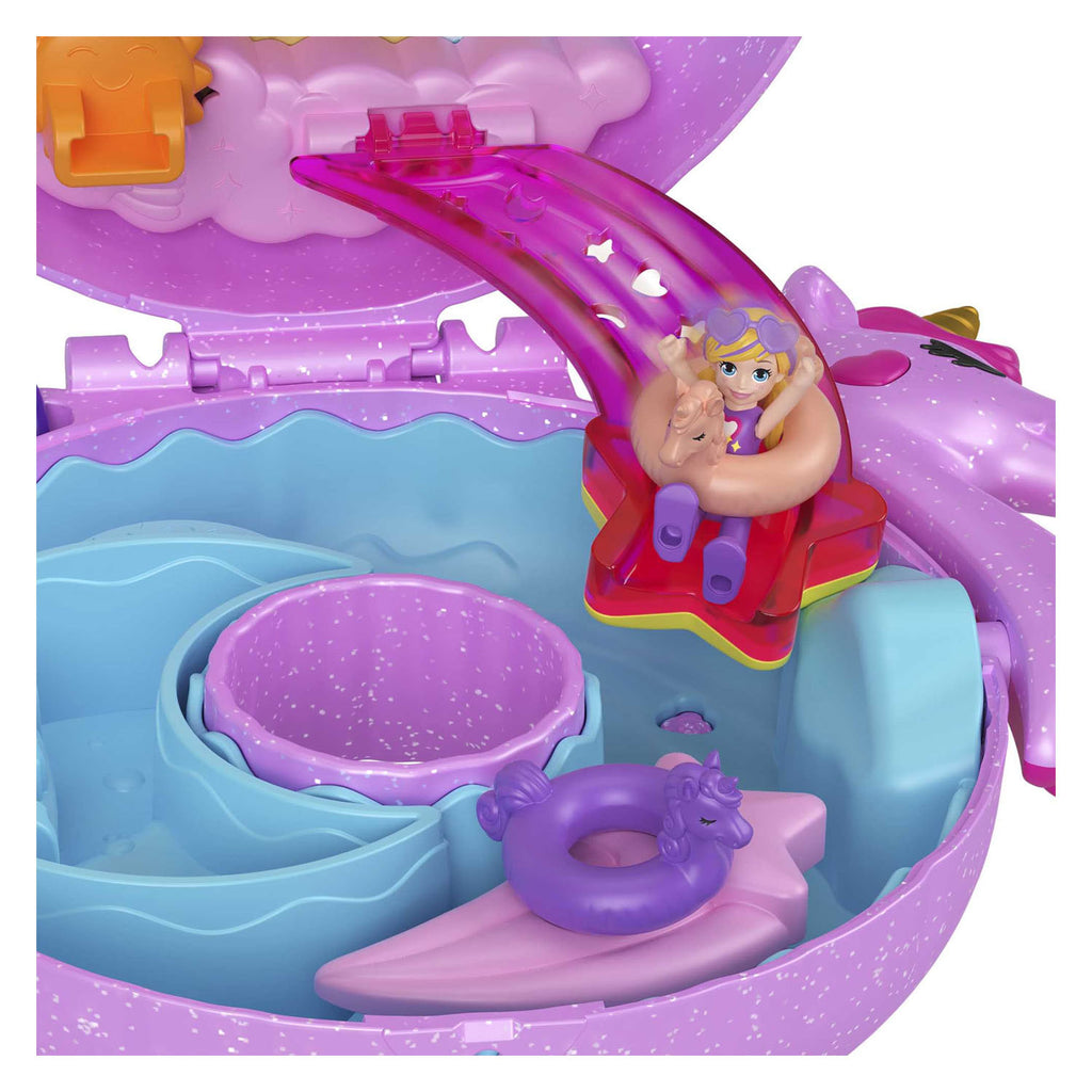 Mattel Polly Pocket Avontuur in de Fonkelgrot Eenhoorn Speelset