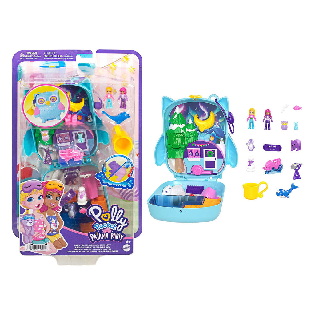 Mattel Polly Pocket Pyjamafeestje Slaapfeest Speelset