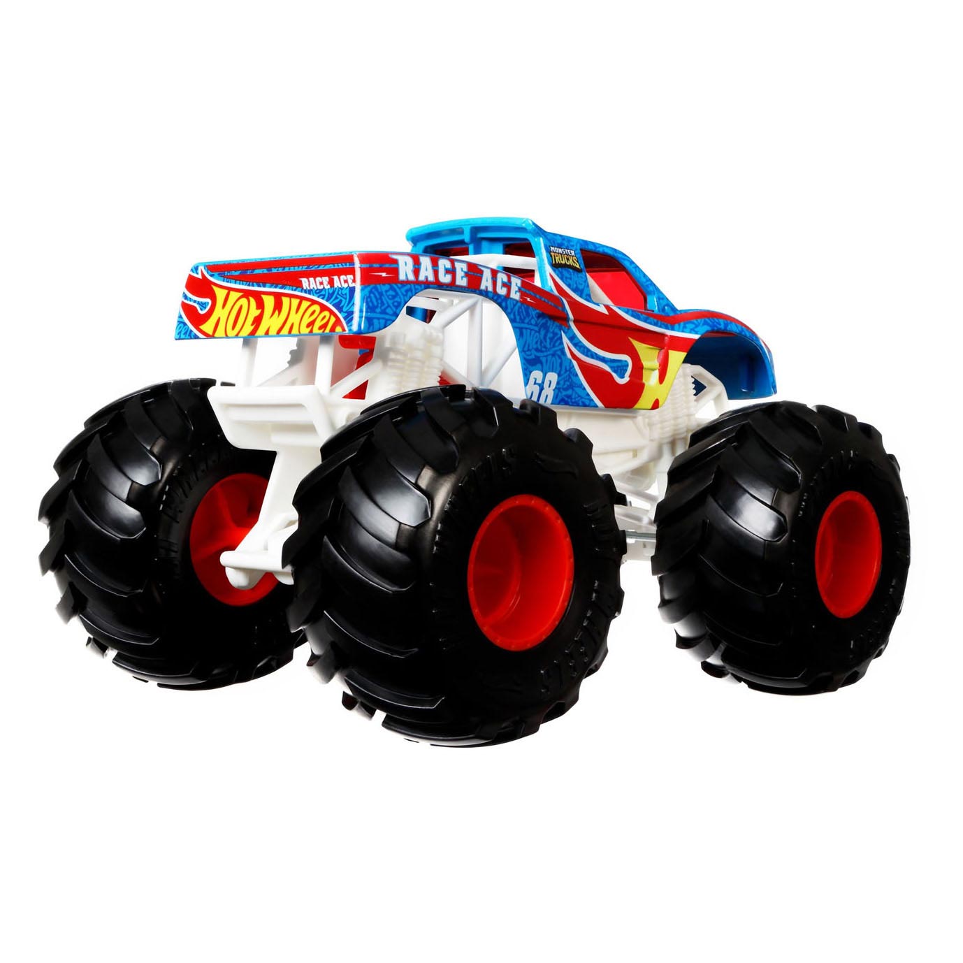 Hot Wheels Monster Trucks Race Ace Monstertuck Metaal 1:24